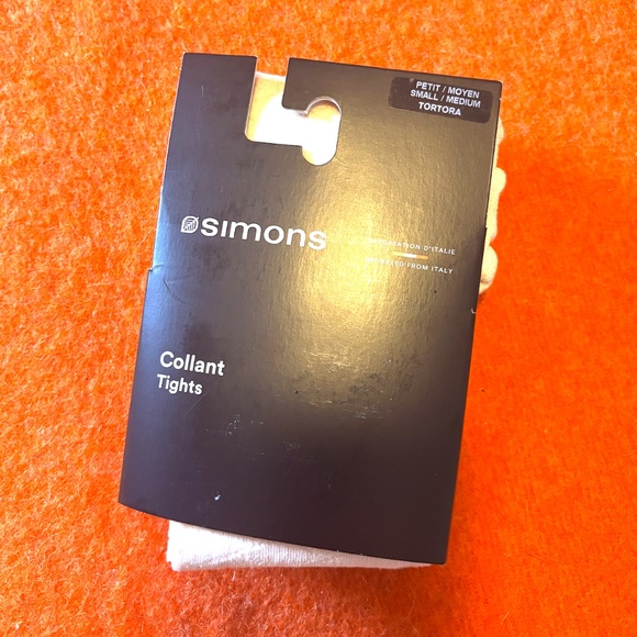 Off white cream touch of cashmere diamond tights made in Italy NWT - Picture 3 of 7